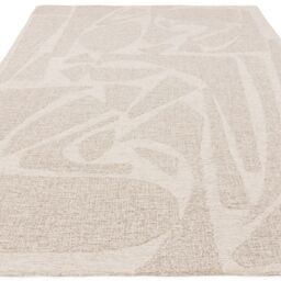 The Rug Shop UK Cream Wool Modern Abstract Easy to Clean Area Rug - Size: 200 cm x 290 cm - thumbnail 3