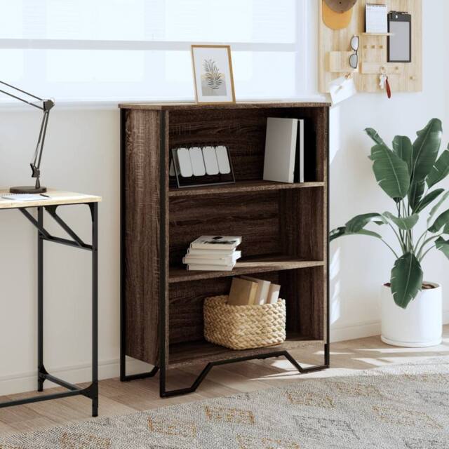 Berkfield Home Modern Bookcase Brown Oak 80x31x106 cm Engineered Wood - Size: 80 x 31 x 106 cm - image 1