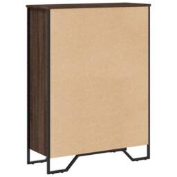 Berkfield Home Modern Bookcase Brown Oak 80x31x106 cm Engineered Wood - Size: 80 x 31 x 106 cm - thumbnail 6