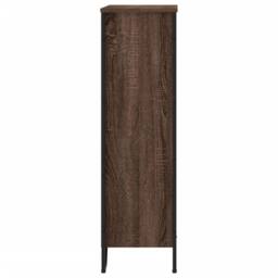 Berkfield Home Modern Bookcase Brown Oak 80x31x106 cm Engineered Wood - Size: 80 x 31 x 106 cm - thumbnail 5