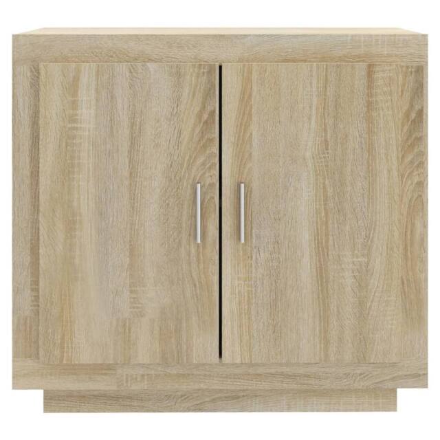 Berkfield Home Sideboard Sonoma Oak 80x40x75 cm Engineered Wood in Light Brown - Size: 80 x 40 x 75 cm - image 1
