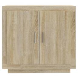 Berkfield Home Sideboard Sonoma Oak 80x40x75 cm Engineered Wood in Light Brown - Size: 80 x 40 x 75 cm - thumbnail 1