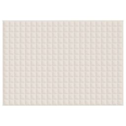 Berkfield Home Weighted Blanket Light Cream 155x220 cm 7 kg Fabric - thumbnail 3
