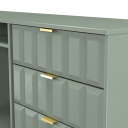 Ready Assembled 2 U Metro 6 Drawer Sideboard (Ready Assembled) in Pale Green - thumbnail 5