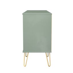 Ready Assembled 2 U Metro 6 Drawer Sideboard (Ready Assembled) in Pale Green - thumbnail 3