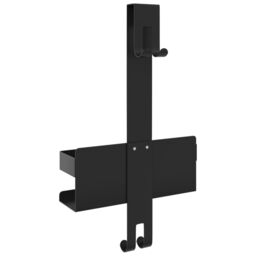 Berkfield Home Hanging Shower Caddy Matt Black Brushed 304 Stainless Steel - thumbnail 6