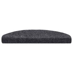 Berkfield Home 15pcs Self-adhesive Stair Mats Needle Punch 65x21x4cm Dark Grey - Size: Medium - thumbnail 4