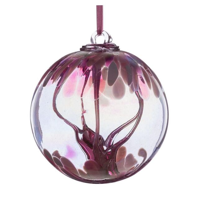 Sienna Glass 15cm Spirit Ball Pastel Pink - image 1