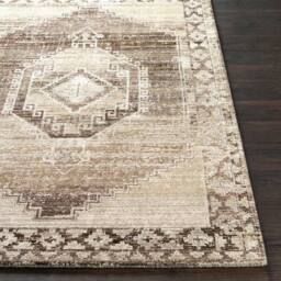 Livabliss Fifth Avenue-Vintage Brown Grey Taupe Green Traditional Living Rug - Size: 155 cm x 220 cm - thumbnail 5