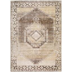 Livabliss Fifth Avenue-Vintage Brown Grey Taupe Green Traditional Living Rug - Size: 155 cm x 220 cm - thumbnail 2