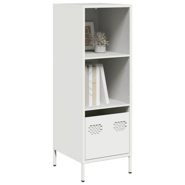 Berkfield Home Highboard White 35x39x103.5 cm Steel - image 1