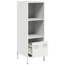 Berkfield Home Highboard White 35x39x103.5 cm Steel - thumbnail 4