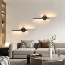 COMELY Indoor Wall Lights, 24W Modern Acrylic Wall Lights, Warm White in Black - thumbnail 9