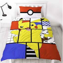 Pokemon Super Memphis Reversible Duvet Set - Size: Single - thumbnail 3