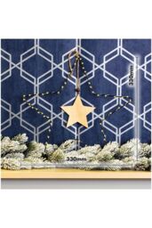 Netagon Battery Powered Metal Christmas Silhouette With LED String Lights in Black - thumbnail 2