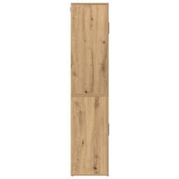 Berkfield Home Highboard Artisan Oak 80x33x150 cm Engineered Wood in Brown - Size: 80 x 33 x 150 cm - thumbnail 7