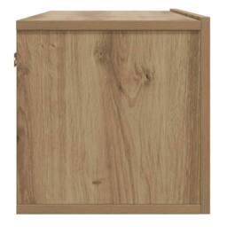 Berkfield Home Wall Mounted TV Cabinet Artisan Oak 100x30x30 cm Engineered Wood in Brown - Size: 100 x 30 x 30 cm - thumbnail 5