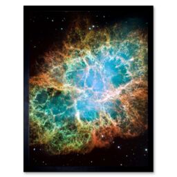 Artery8 Hubble Space Telescope Image Giant Mosaic Of Crab Nebula Six Light Year Wide Expanding Remnant Of Supernova Star Explosion & Neutron Core Art - thumbnail 1