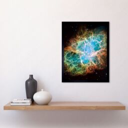 Artery8 Hubble Space Telescope Image Giant Mosaic Of Crab Nebula Six Light Year Wide Expanding Remnant Of Supernova Star Explosion & Neutron Core Art - thumbnail 2
