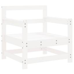 Berkfield Home Beautiful Garden Chairs 2 pcs White Solid Wood Pine