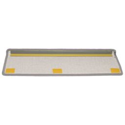 Berkfield Home Carpet Stair Treads 15 pcs 65x21x4 cm Light Grey - Size: Medium - thumbnail 5