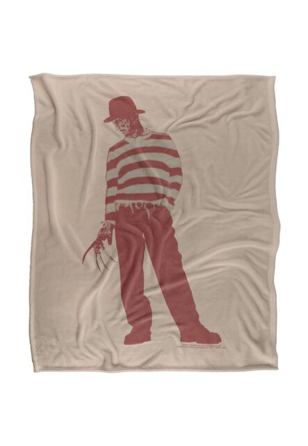 Warner Brothers Nightmare on Elm Street Freddy Silky Touch Super Soft Throw Blanket in White - image 1