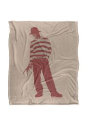 Warner Brothers Nightmare on Elm Street Freddy Silky Touch Super Soft Throw Blanket in White - thumbnail 1