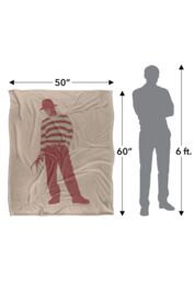 Warner Brothers Nightmare on Elm Street Freddy Silky Touch Super Soft Throw Blanket in White - thumbnail 5