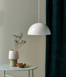 Nordlux Modern Indoor Pendant Light White Metal E27 Dome Shade - Mains Powered, IP20 - thumbnail 5
