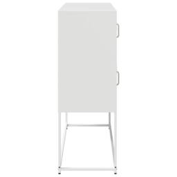 Berkfield Home Sideboard White 100.5x39x107 cm Cold-rolled Steel - thumbnail 7