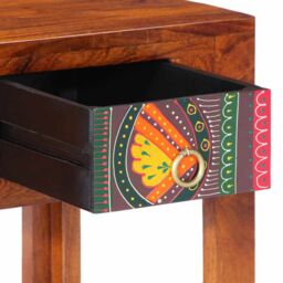 Berkfield Home Bedside Cabinet 2 pcs 40x40x36 cm Solid Wood Acacia in Brown - Size: 40 x 40 x 36 cm - thumbnail 6