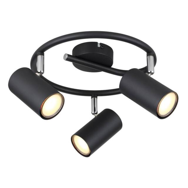 Netlighting Allvi Ceiling Spotlight Clusters Matt Black 3x GU10 - image 1