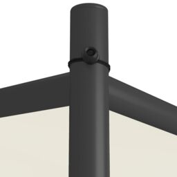 Berkfield Home Gazebo White 4x4 m 180 g/m² Fabric & Steel - thumbnail 6