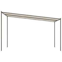 Berkfield Home Gazebo White 4x4 m 180 g/m² Fabric & Steel - thumbnail 4