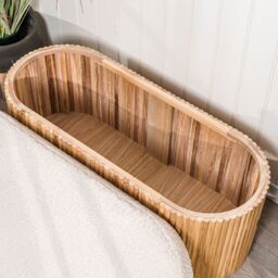 Nordlys Scandinavian Design Bench with Storage in White - thumbnail 6