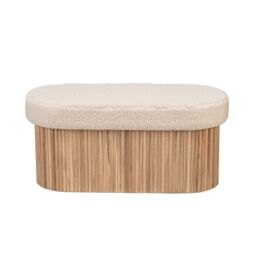 Nordlys Scandinavian Design Bench with Storage in White - thumbnail 7
