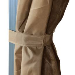 Berkfield Home Gazebo with Curtain 300x300 cm Taupe Aluminium in Beige - thumbnail 5