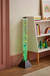 ValueLights Bubble Lamp 80cm Black Floor Table Childrens Sensory Bubble Lamp - thumbnail 1