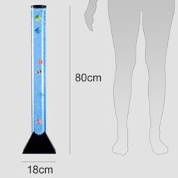 ValueLights Bubble Lamp 80cm Black Floor Table Childrens Sensory Bubble Lamp - thumbnail 7
