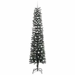 Berkfield Home Elegant Artificial Christmas Tree with 300 LEDs Green 58 x 58 x 240 cm - thumbnail 4