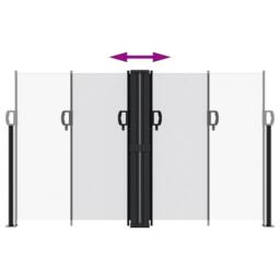 Berkfield Home Retractable Side Awning White 140x600 cm - thumbnail 5