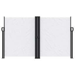 Berkfield Home Retractable Side Awning White 140x600 cm - thumbnail 1