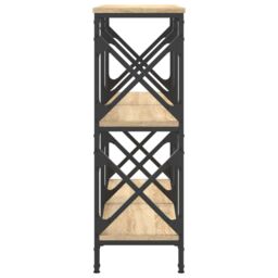 Berkfield Home Console Table Sonoma Oak 100x28x80.5 cm Engineered Wood in Brown - thumbnail 5