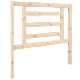 Berkfield Home Bed Headboard 96x4x100 cm Solid Wood Pine in Light Tan - Size: 96 x 4 x 100 cm - thumbnail 1
