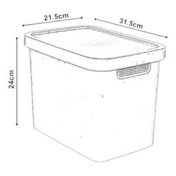 NESTLUNE Pink 3pcs 12.5L Storage Box Container Box - thumbnail 2