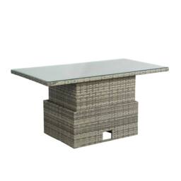 Home Garden Direct Pelias - Rattan Corner Sofa Set with Rising Table - 8 Seater Outdoor Garden Furniture Set in Grey - thumbnail 8