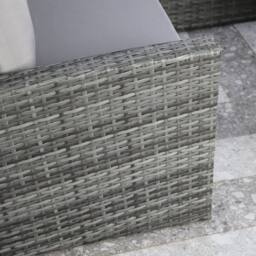 Home Garden Direct Pelias - Rattan Corner Sofa Set with Rising Table - 8 Seater Outdoor Garden Furniture Set in Grey - thumbnail 4