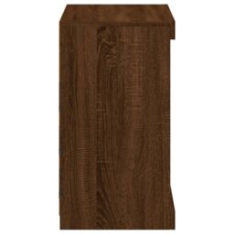 Berkfield Home Sideboard with LED Lights Brown Oak 60.5x37x67 cm - thumbnail 7