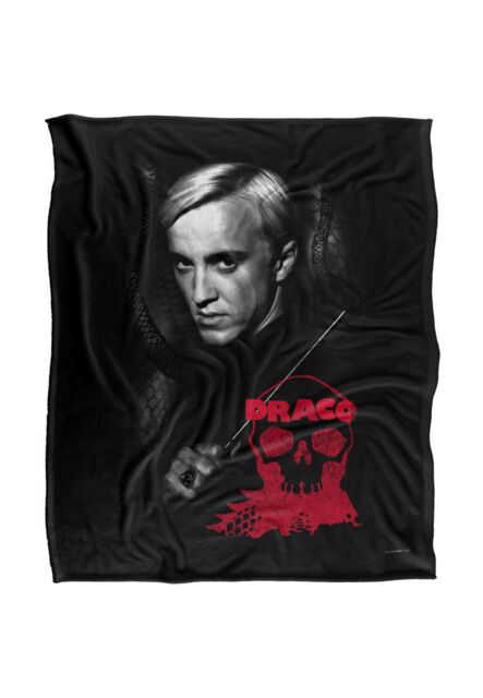 Harry Potter Draco Portrait Officially Licensed Silky Touch Super Soft Throw Blanket 152x127 cm in White - image 1