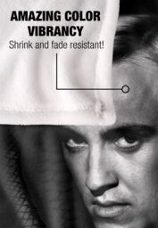 Harry Potter Draco Portrait Officially Licensed Silky Touch Super Soft Throw Blanket 152x127 cm in White - thumbnail 4